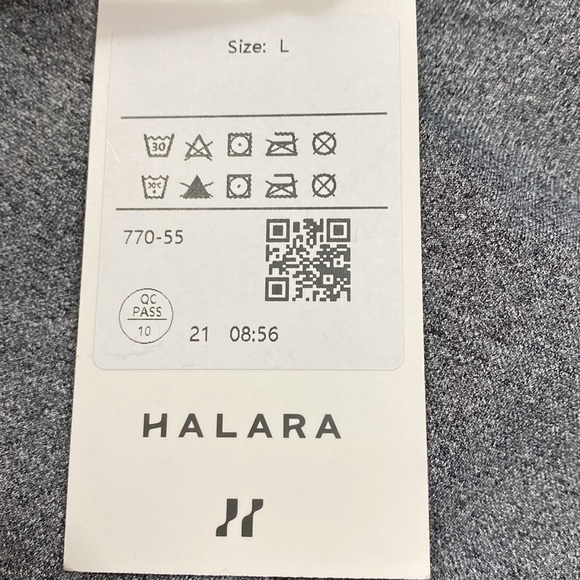 NWT Halara Bodysuit Size L Grey Adjustable Padded Tank Style Shorts - Picture 9 of 9